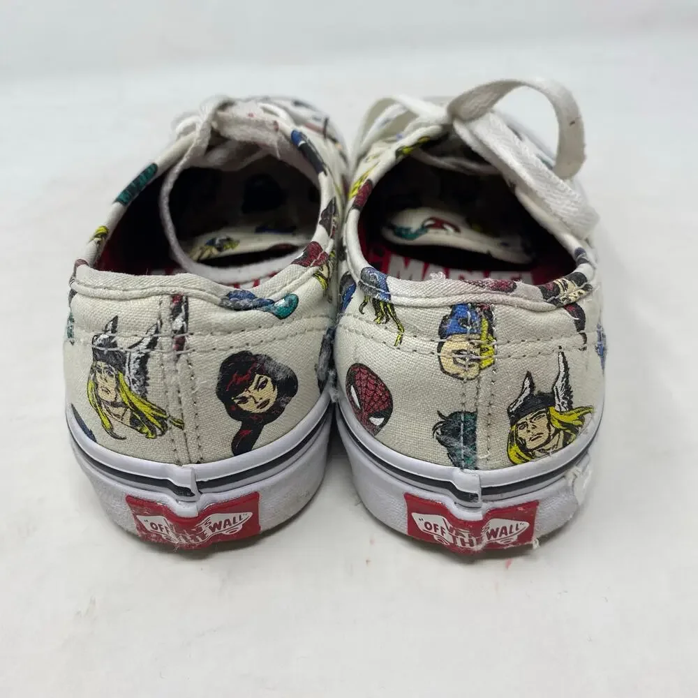 VANS Marvel Avengers Masks Faces Authentic Shoes Womens Size 5